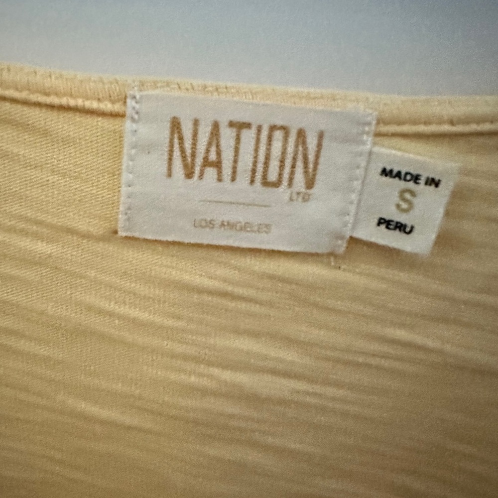 Nation LTD Soft Beige Top - Picture 2 of 4